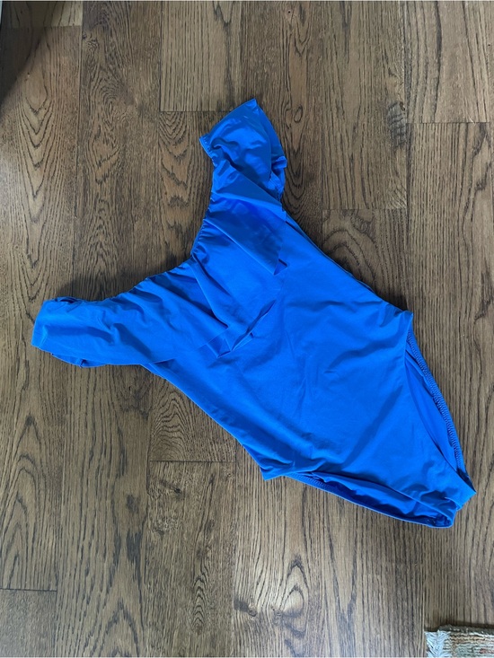 Trina Turk Other - Trina Turk Women’s Ruffle Bright Blue One-Piece Swimsuit - Size 8